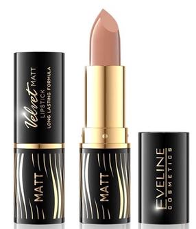 Губная помада Eveline Velvet Matt, 4.1 г, светло-коричневый цв., 500