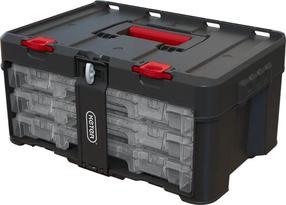 Ящик для инструментов Keter Stack’N’Roll, 48.1 см x 33.2 см x 23.3 см, черный цв./красный цв.