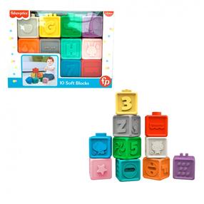 Klucīši Fisher Price Soft, daudzkrāsaina, 10 gab.
