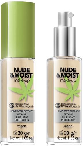 Жидкая основа для макияжа Bell Nude & Moist Make-Up, 04 natural tan, 30 мл
