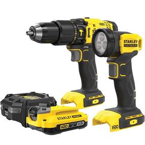 Akumuliatorinių įrankių rinkinys Stanley SFMCK210D1-QW, 18 - 20 V