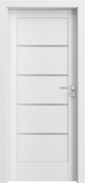 Iekšdurvju vērtne iekšējās telpas Porta Verte Home G4, kreisais, balta, 203 cm x 64.4 cm x 4 cm