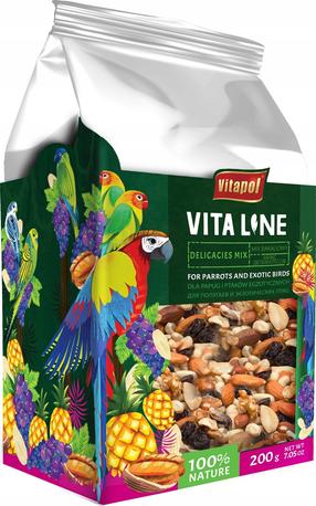 Сухой корм Vitapol Vitaline, для экзотических птиц, 0.2 кг