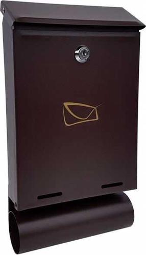 Postkast York 468, pruun v., 18 cm x 5.5 cm x 33 cm