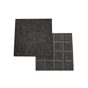 Guminė grindų danga žaidimų aikštelėms, 50 cm x 50 cm x 4 cm, juoda sp.