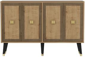 Konsoles galds Kalune Design Ansel, zelta krās., 120 cm x 30 cm x 80 cm