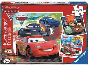 Dėlionė 3in1 Ravensburger Cars 2 092819, 21 cm x 21 cm, 147 vnt., įvairių spalvų
