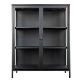 Vitrina House Nordic Brisbane, juoda sp., 40 cm x 80 cm x 101.5 cm