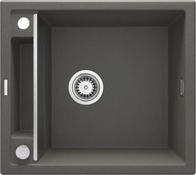 Virtuvinė plautuvė Deante Magnetic ZRM T103, granitas, 56 cm x 50 cm x 20.5 cm, tamsiai pilka sp.