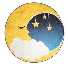Paklājs Conceptum Hypnose Moon 876CHL1099, daudzkrāsaina, 140 cm x 140 cm
