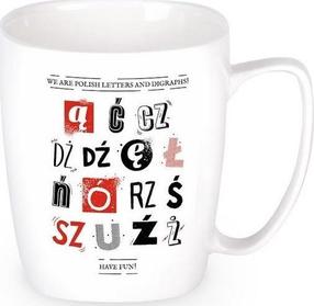 Чашка Polish Letters, белый цв./многоцветный, 0.360 л