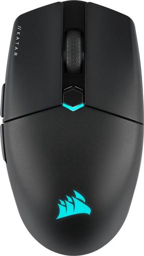 Bezvadu spēļu pele Corsair Katar Elite Wireless CH-931C111-EU, melna krās.