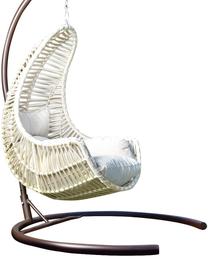 Pakabinamas krėslas Kalune Design Kule, kreminė sp./ruda sp.