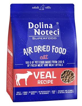 Sausas kačių maistas Dolina Noteci Superfood Air Dried Veal, veršiena, 1 kg