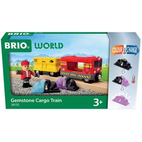  Žaislinių traukinių rinkinys Brio Worl Gemstone Cargo, įvairių spalvų