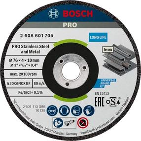 Lihvimisketas Bosch Pro, 76 mm x 4 mm x 10 mm, 2 tk
