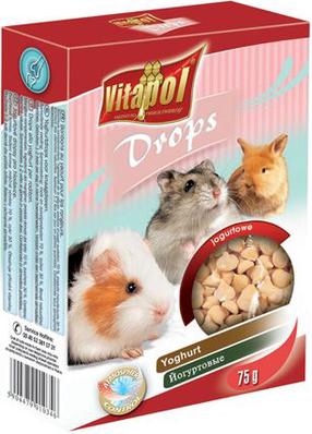 Skanėstas graužikams Vitapol Drops, graužikams, 0.075 kg