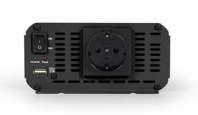 Automobilinis įkroviklis Gembird EG-PWC800-01, USB/Europlug, 21 cm, juoda sp., 800 W