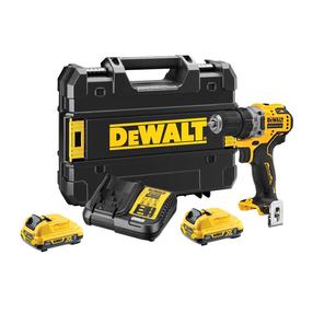 Akumulatora skrūvgriezējs - urbis ar bateriju Dewalt DCD701D2-QW, 10.8 - 12 V, 2 Ah