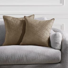 Dekoratyvinės pagalvėlės užvalkalas Restilo Laila, kapučino, 45 cm x 45 cm, 2 vnt.