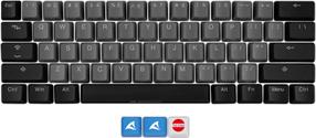 Klaviatuuri kate Sharkoon Skiller SAC20 S4 62 pcs, must v./hall v.