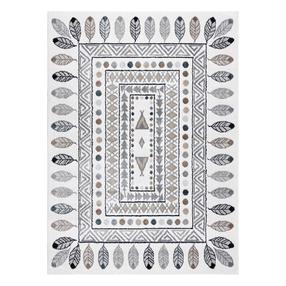 Kilimas vidaus Hakano Beo Teepee, kreminė sp./pilka sp., 150 cm x 80 cm