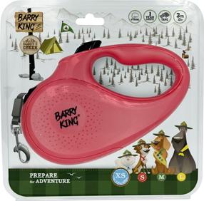Automātiskā pavada Barry King BK-17064, rozā krās., XS