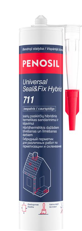 Universalus hermetikas Penosil Universal Seal&Fix Hybrid 711c, 0.29 l, balta sp.