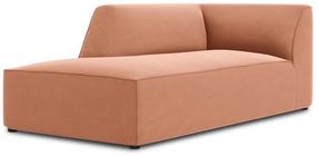 Diivan Micadoni Home Ruby Velvet Chaise Longue, roosa v., vasak, 181 x 93 cm x 69 cm