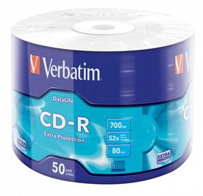 Įrašomas kompaktinis diskas Verbatim 43787, 700 MB, 50vnt.