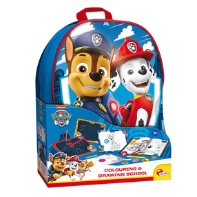Zīmēšanas komplekts ar mugursomu Lisciani Paw Patrol Drawing School Set, zila krās.