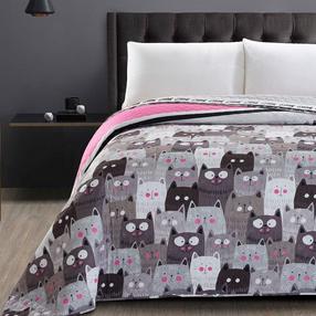 Voodikate Restilo Cat Invasion, mitmevärviline, 260 cm x 280 cm