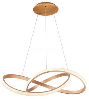 Šviestuvas kabinamas AZzardo Infinity AZ5097, LED, 3000 - 4000 °K, 1 x 80 W, balta sp. / aukso sp., 80 x 80 cm