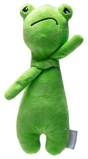 Žaislas šuniui, pliušinis Beeztees Grumpy Froggy 619498, 30 cm, žalia sp.