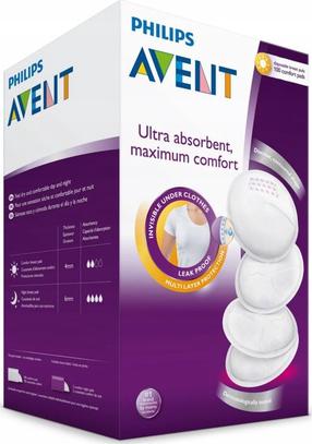 Krūšturu ieliktņi Philips Avent Ultra Comfort, 100 gab.