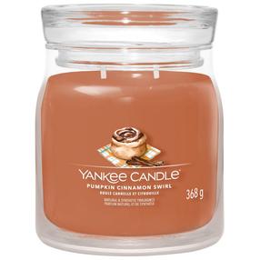 Свеча, ароматическая Yankee Candle Signature Pumpkin Cinnamon Swirl, 35 - 50 час, 368 г, коричневый цв.