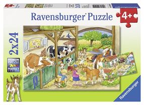 Dėlionė 2in1 Ravensburger Merry Country Life 091959, 48 vnt.