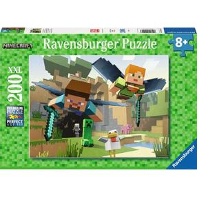 Dėlionė Ravensburger Minecraft Animal Adventures, 36 cm x 49 cm, 200 vnt., įvairių spalvų