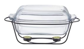 Klaasnõud Ambition Saule, läbipaistev v./must v., 41 cm x 21 cm, 5.3 l