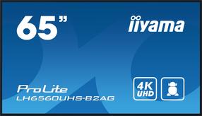 Monitorius Iiyama ProLite LH6560UHS-B2AG Signage, VA, 60 Hz, 4K UHD, 64.5"