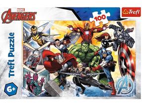 Puzle Trefl Power of Avengers 16431, 41 cm x 27.5 cm, 100 gab., daudzkrāsaina
