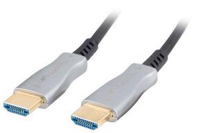 Kabelis Lanberg HDMI - HDMI 2.0 4K CA-HDMI-20FB-1000-BK HDMI, HDMI, 100 m, melna krās./pelēka krās.