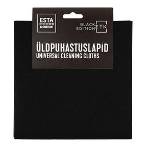 Lupatiņa, universāli Esta Nordic, melna krās., mikrošķiedras, 2 gab.
