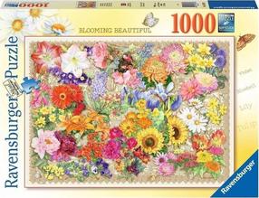 Dėlionė Ravensburger Blooming Flowers, 50 cm x 70 cm, 1000 vnt., įvairių spalvų