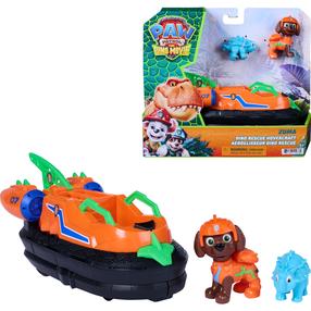Figūriņu komplekts, ar piederumiem Spin Master Paw Patrol Zuma Dino Rescue Hovercraft, oranža krās.