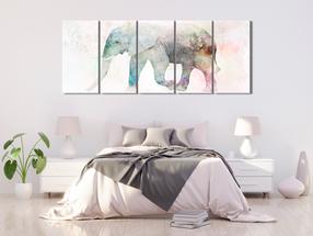 Reprodukcija Artgeist Painted Elephant DKNW0262XL, 200 cm x 80 cm