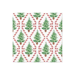 Kalėdinės popierinės servetėlės PAW, 33 cm x 33 cm, balta/raudona/žalia, 20 vnt.