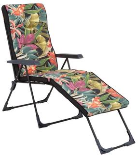 Lauko gultas Patio Santander 2in1 Black Edition, juoda sp./įvairių spalvų, 138 cm x 58 cm x 105 cm