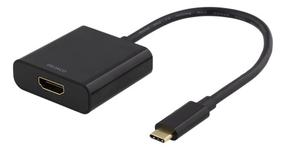 Adapteris Deltaco Baltic, USB Type-C/HDMI female, juoda sp.