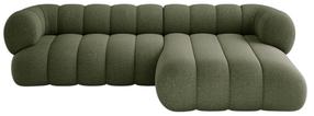 Kampinė sofa Cosmopolitan Design Koge Eden 12, žalia sp., dešininė, 165 x 270 cm x 70 cm